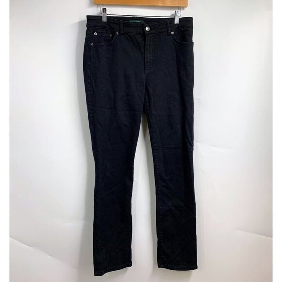Lauren Ralph Lauren Women's Tailored Classic 5 Pocket Cotton Denim Jeans Size 10 - Picture 1 of 12